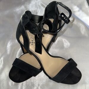 Vince Camuto - Black Buckle Strap Heels - 3 inch Heel